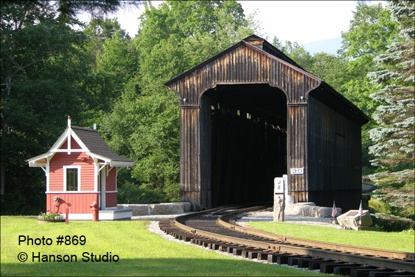 Lincoln, NH - Clark's Trading Post Bridge - Summer